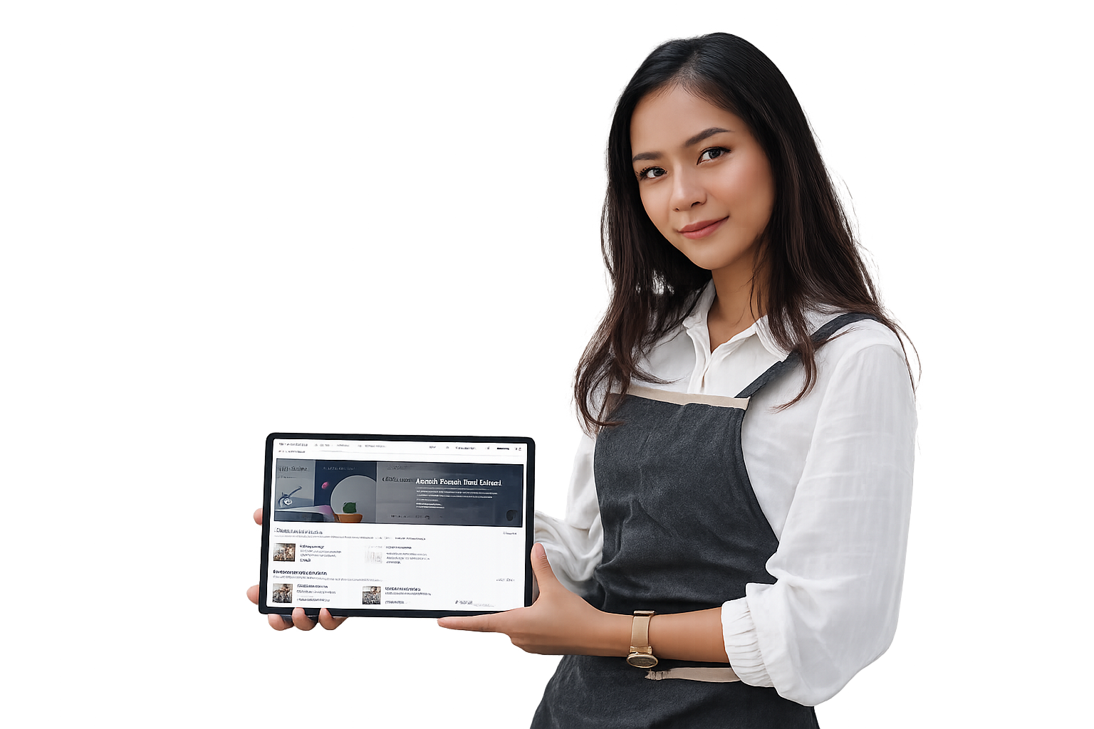Lady with a laptop